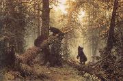 Ivan Shishkin Morning in a Pine Forest Sweden oil painting artist